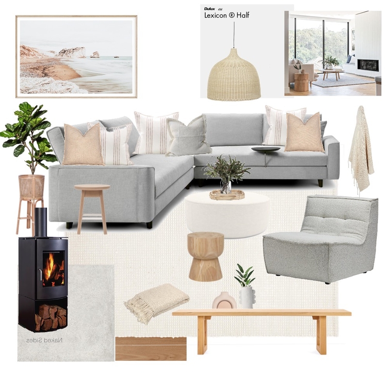 Earthy Coastal Living Room Mood Board by Hails11 on Style Sourcebook