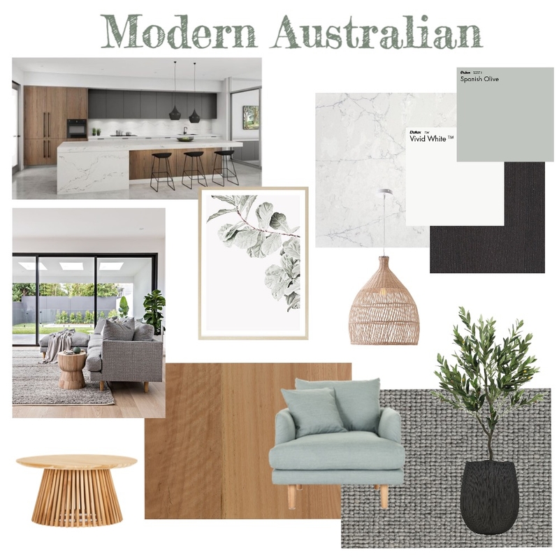 Modern Australian Mood Board by Six Castle Designs on Style Sourcebook