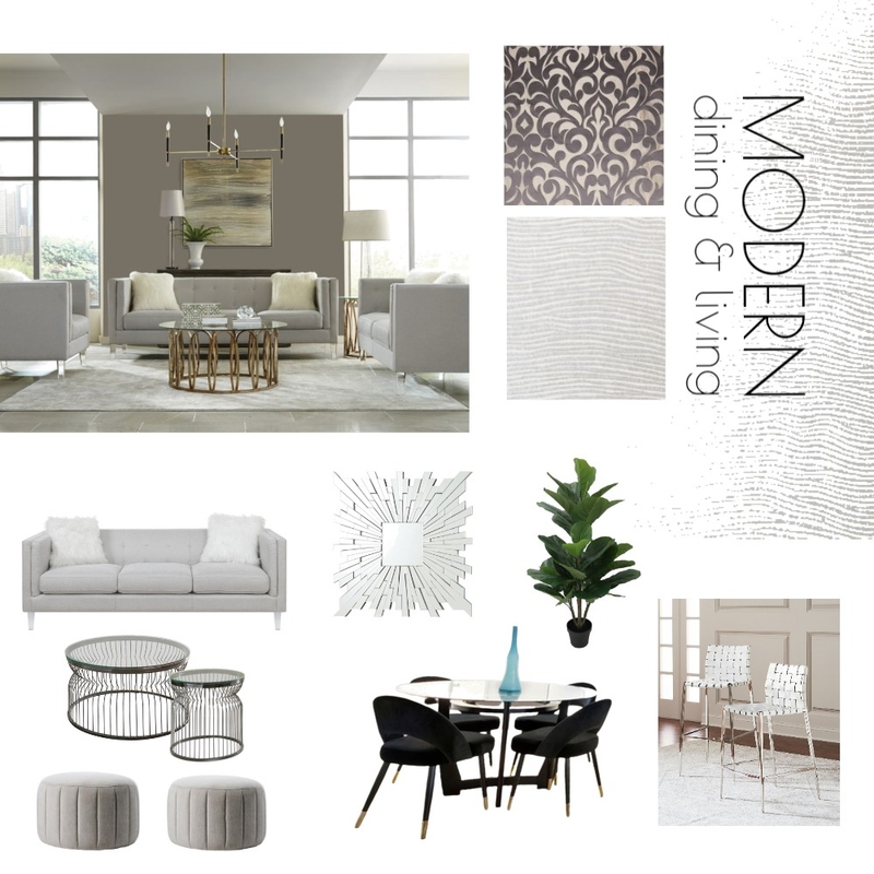 modern dining living Mood Board by NDrakoDesigns on Style Sourcebook