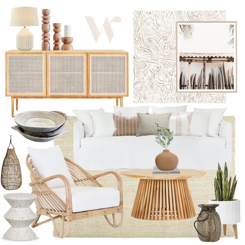 Ultimate Summer Escape Living Room Mood Board by The Whole Room on Style Sourcebook