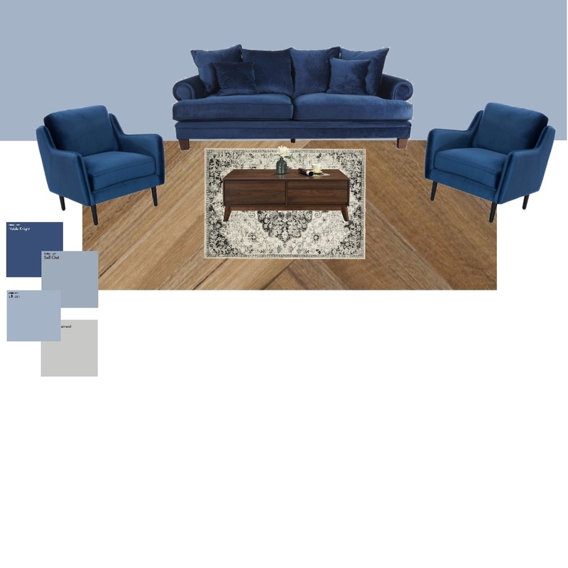 Blue living room 1 Mood Board by NatNatCai on Style Sourcebook