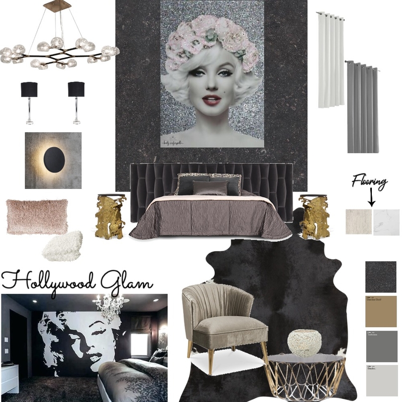 Hollywood Glam Mood Board by Monideepa Raha on Style Sourcebook