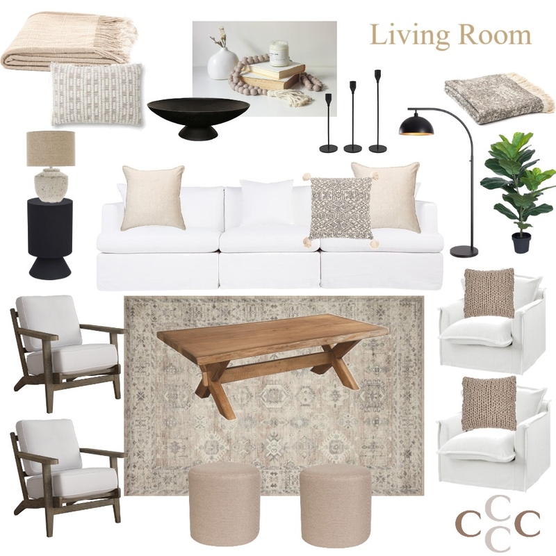 Kirby - Living Room Option 1 Mood Board by Sarah Beairsto on Style Sourcebook