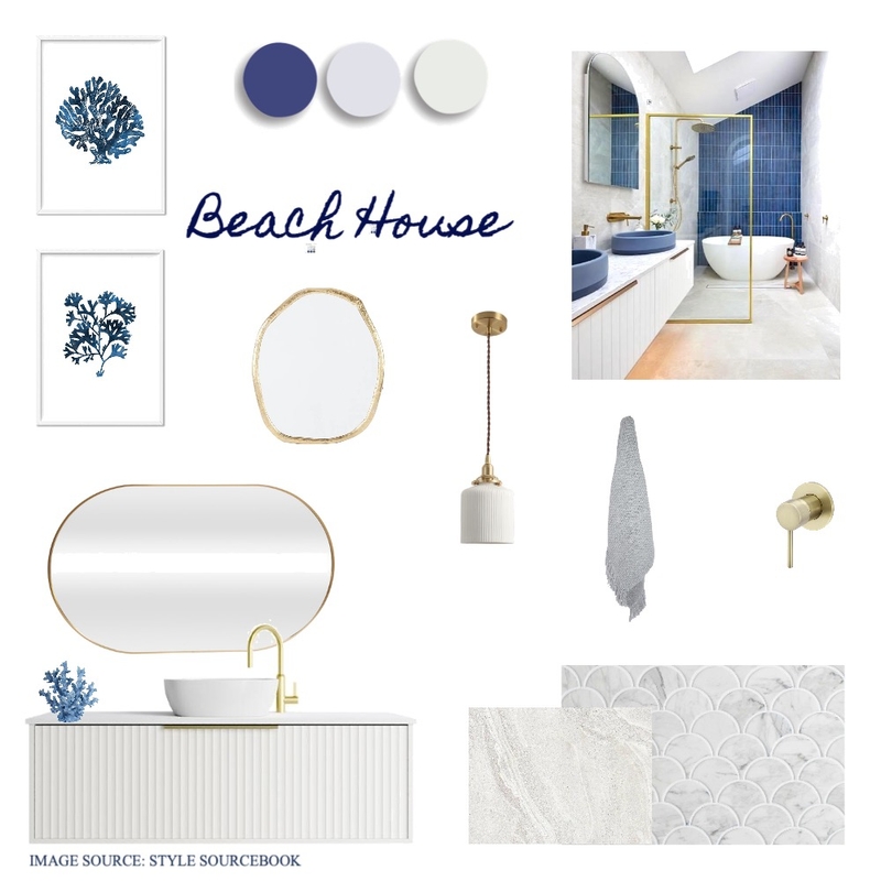 Coastal Bathroom Mood Board by Lisa Salmon on Style Sourcebook