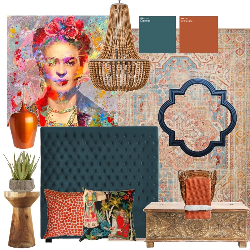 frida kahlo bedroom Mood Board by aeshaosman on Style Sourcebook