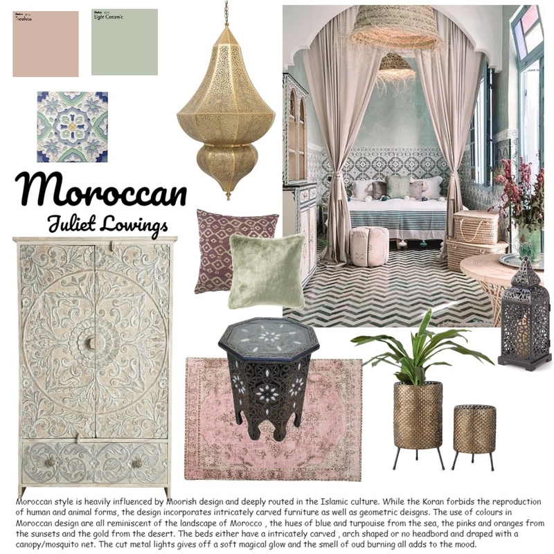 Moroccan Mood Board by juliet Lowings on Style Sourcebook