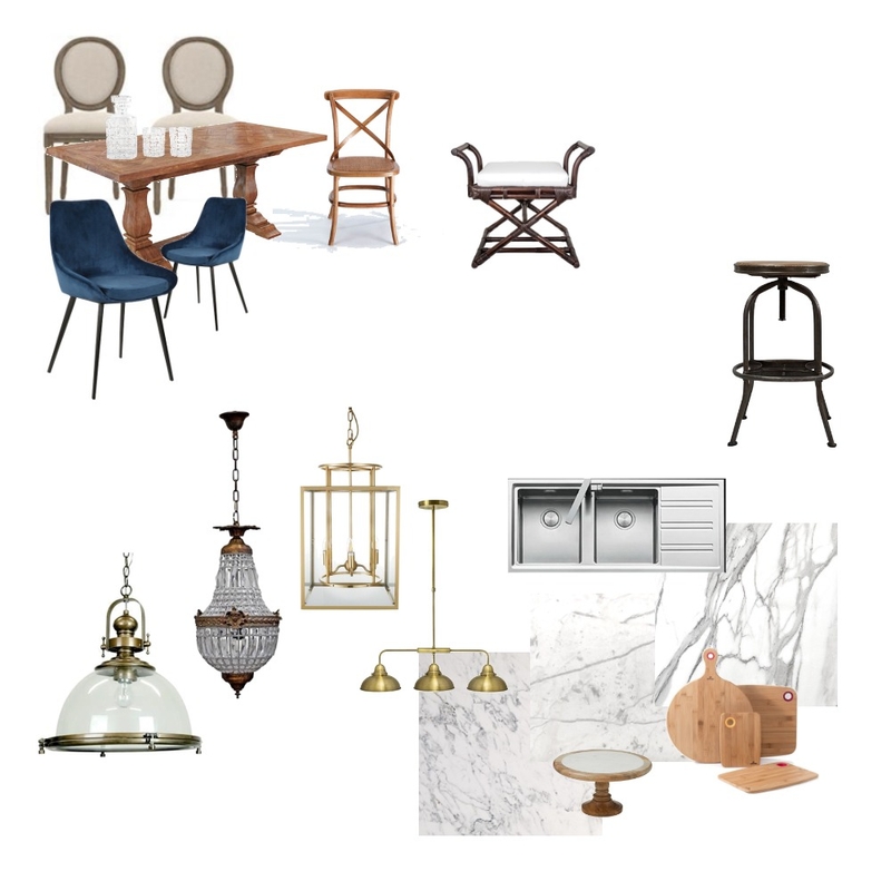 Kitchen Interior Design Mood Board by MaddieD
