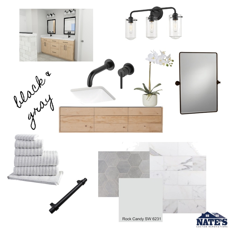 black and gray Mood Board by lincolnrenovations on Style Sourcebook
