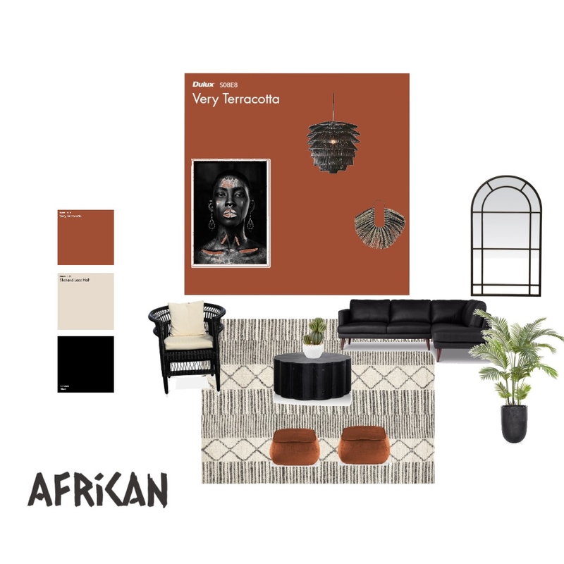 African Interior Design Mood Board by studio.twentyfour