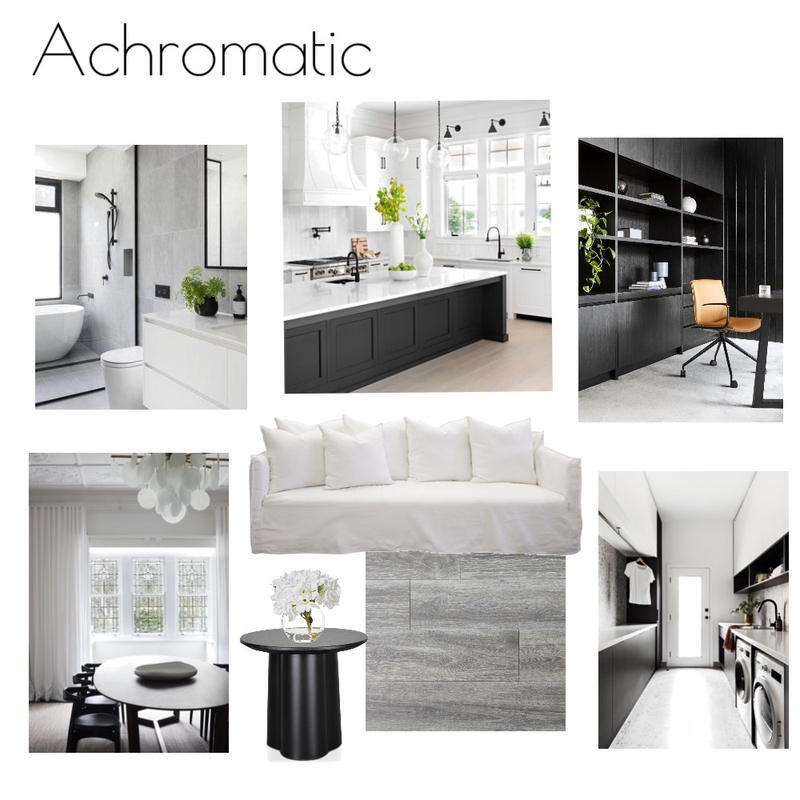 Achromatic 1 Mood Board by juliabat on Style Sourcebook