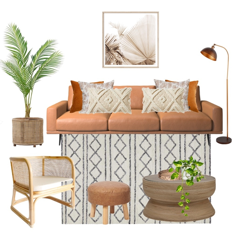 Boho Chic Living Mood Board by Pastel and Leaf Interiors on Style Sourcebook