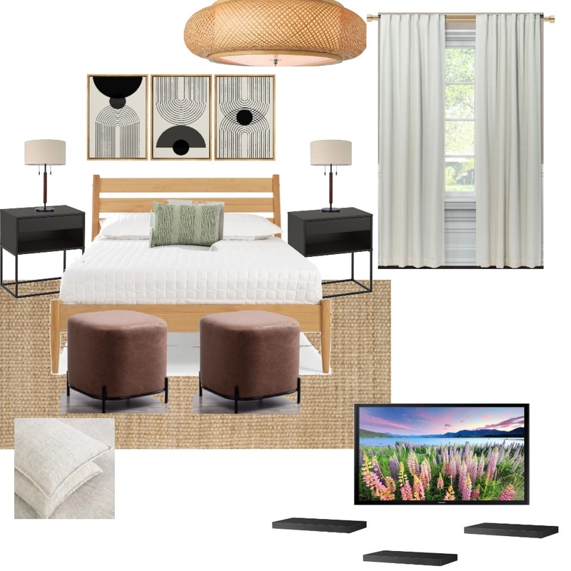 Japandi Guest Room Mood Board by dombent89 on Style Sourcebook