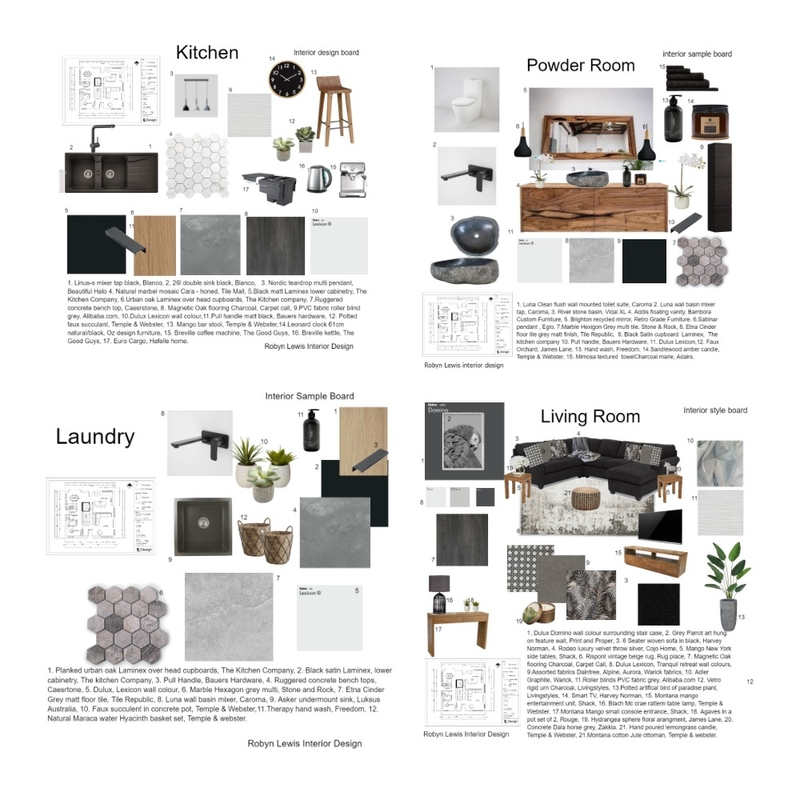 assignment 12 sample boards Mood Board by RobynLewisCourse on Style Sourcebook
