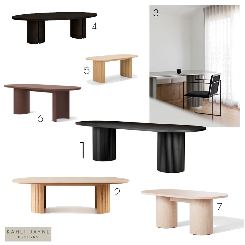 Gubi Moon Dining Table - Shop The Look Mood Board by Kahli Jayne Designs on Style Sourcebook