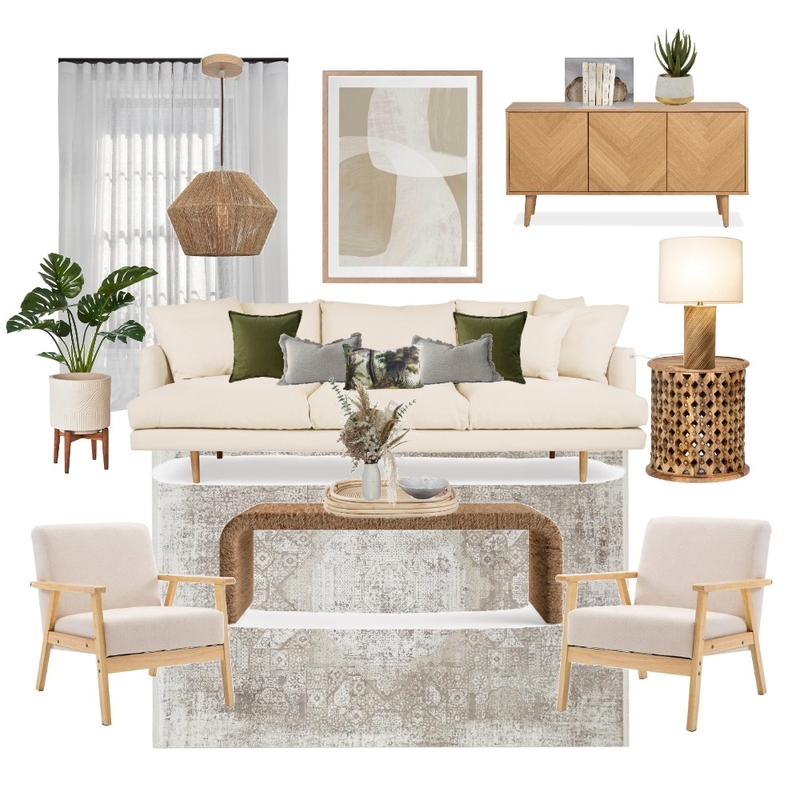 Neutral Living Mood Board by J|A Designs on Style Sourcebook
