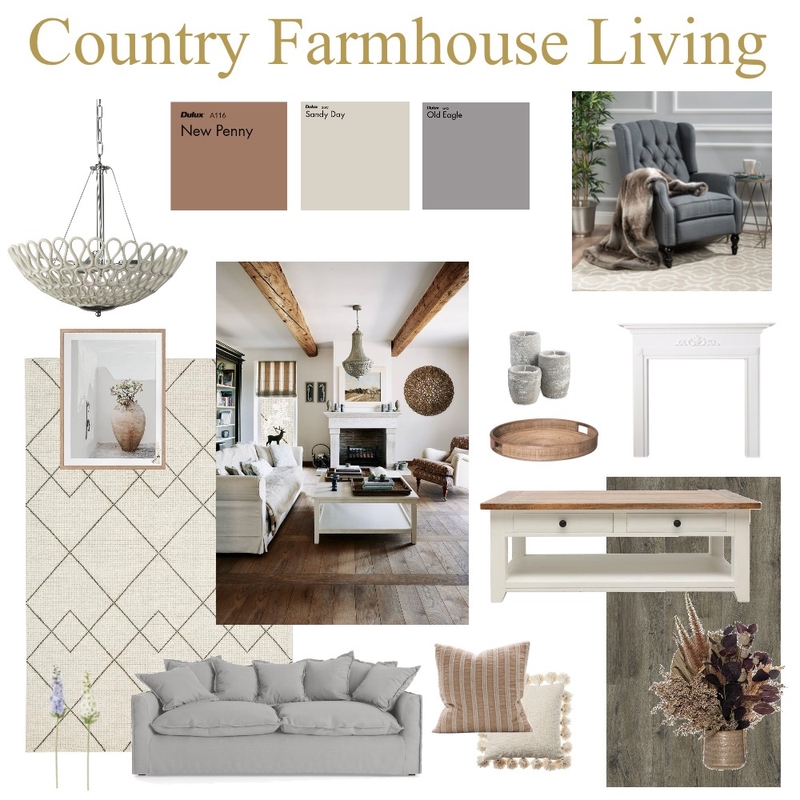 Country Farmhouse Mood Board by ashleighpaige on Style Sourcebook
