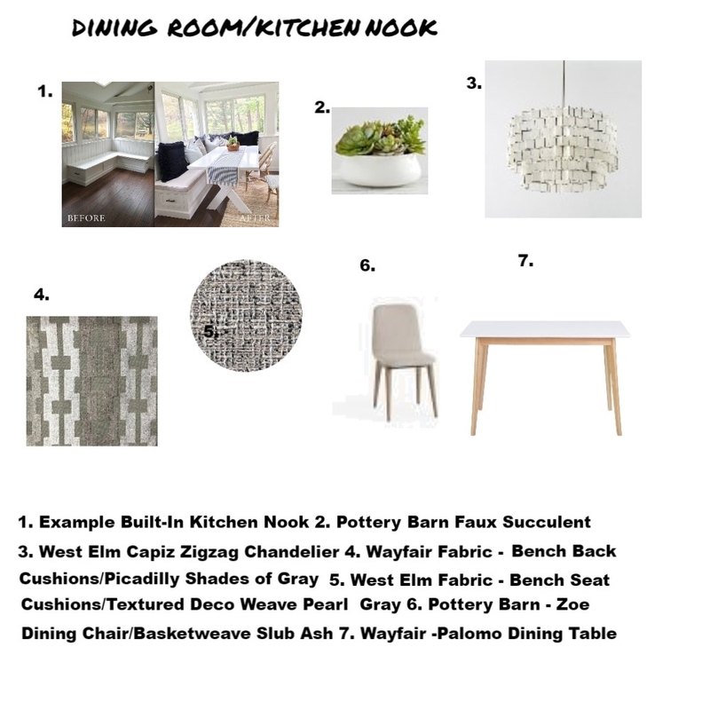 Module 12 Dining Room/Kitchen Nook Mood Board by sandyfnorman@gmail.com on Style Sourcebook