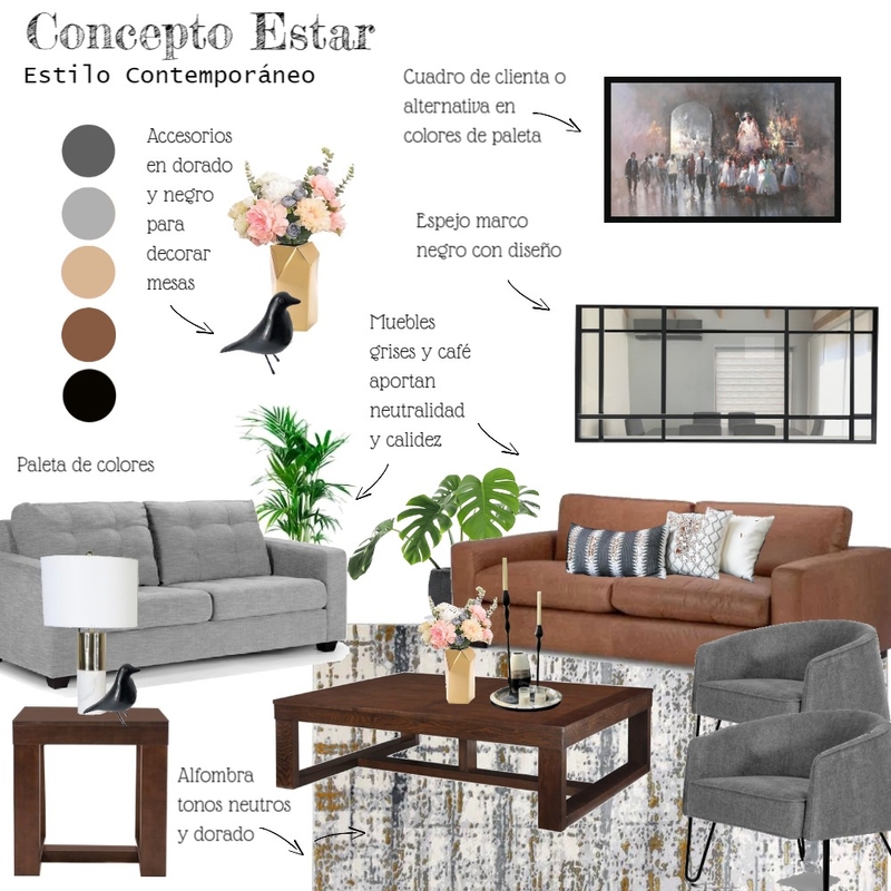Living Mood Board by caropieper on Style Sourcebook