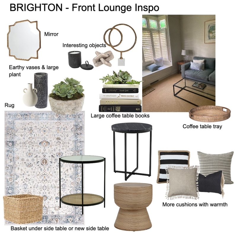 Brighton Lounge Interior Design Mood Board by Susan Conterno