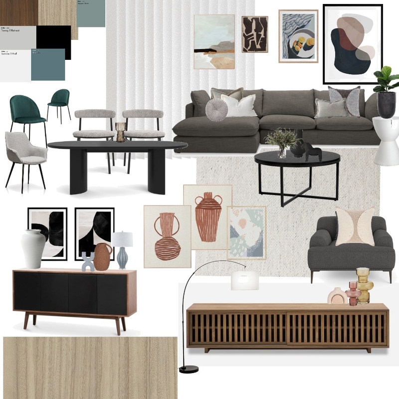 Living dining Interior Design Mood Board by katherinek96