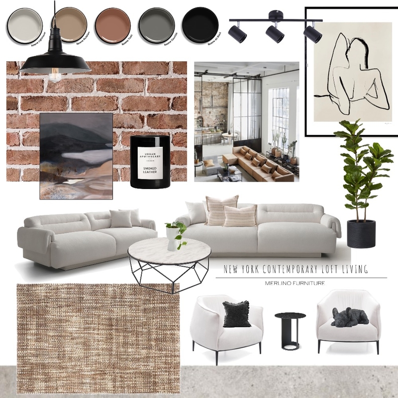 Merlino retail LIVING ROOM May 22 Mood Board by Rhiannon Lee, Oleander & Finch Interiors on Style Sourcebook