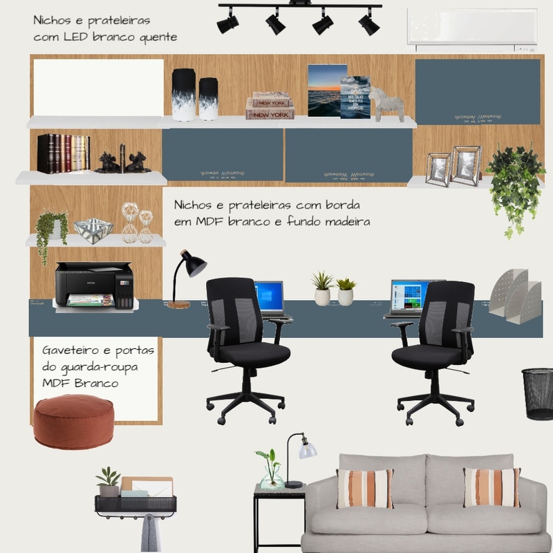 OFFICE ISA Interior Design Mood Board by Tamiris