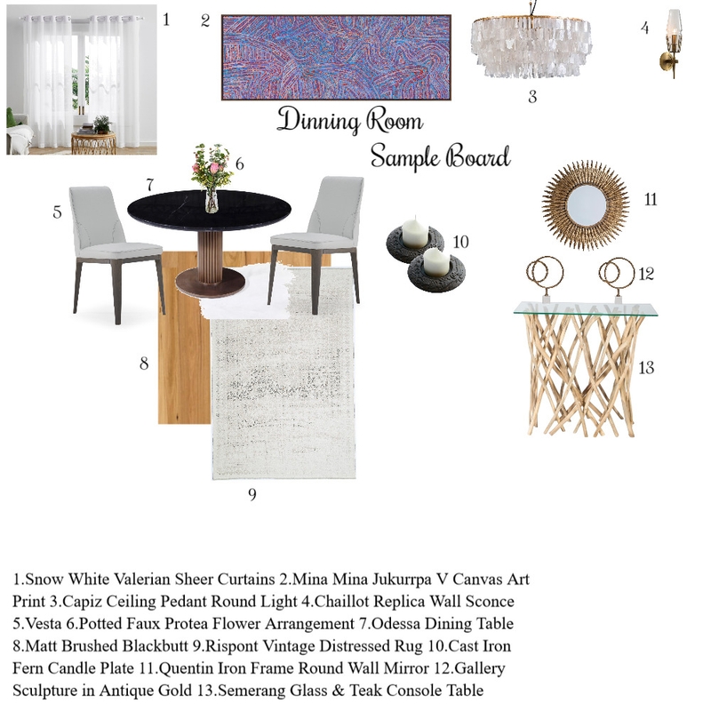 Dinning Room Mood Board by Getrude K on Style Sourcebook