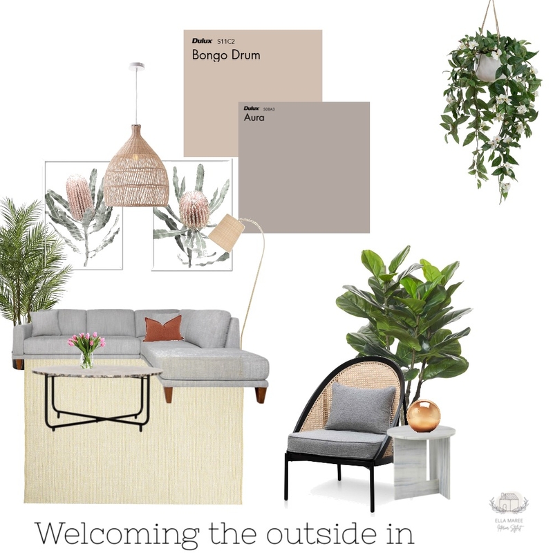 Outside in Mood Board by Ella Maree Interiors on Style Sourcebook