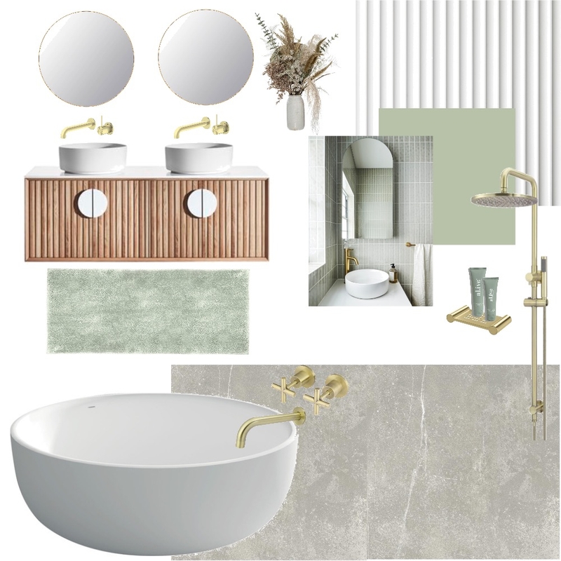 sage bathroom Mood Board by Emily Fox on Style Sourcebook