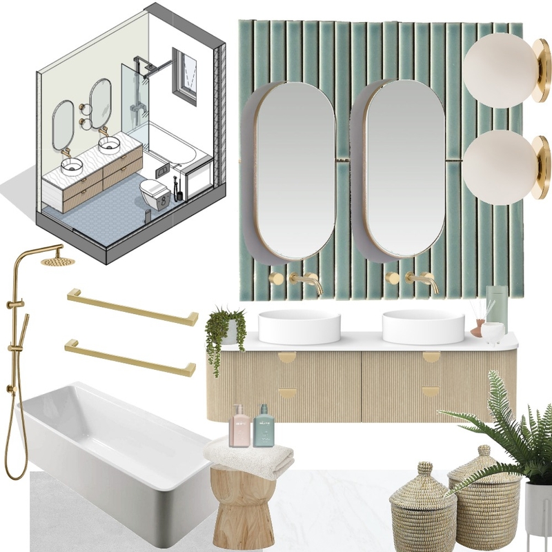 KH BAth Mood Board by TID Studio on Style Sourcebook