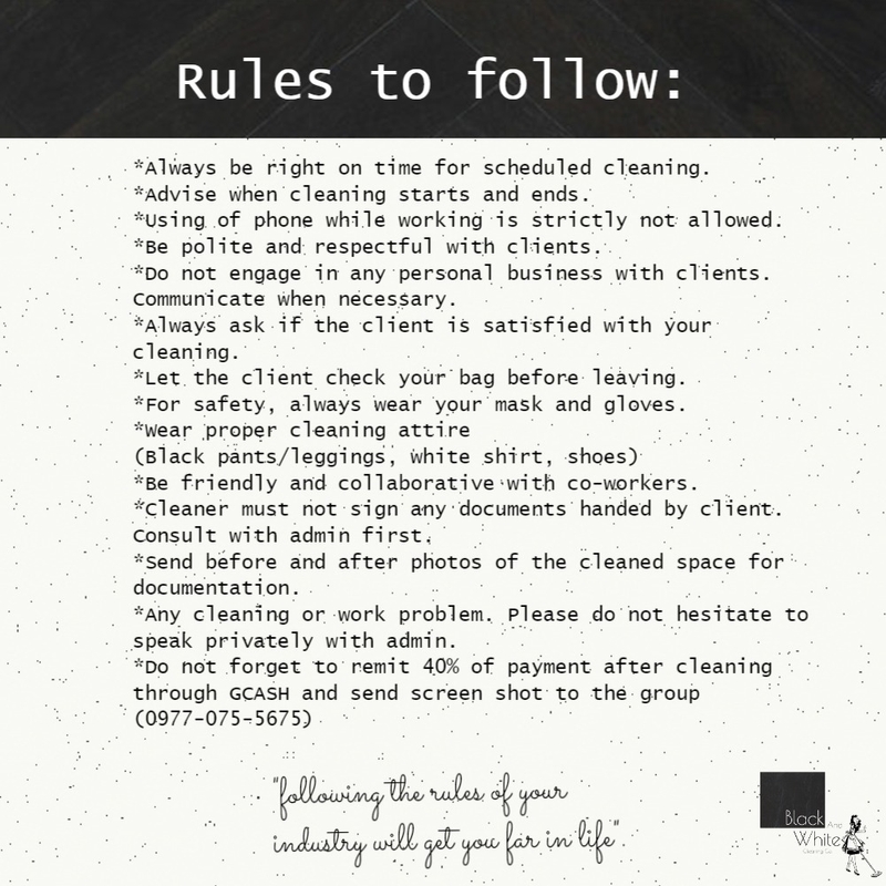 Black And White Cleaning Co Rules Mood Board by Gia123 on Style Sourcebook