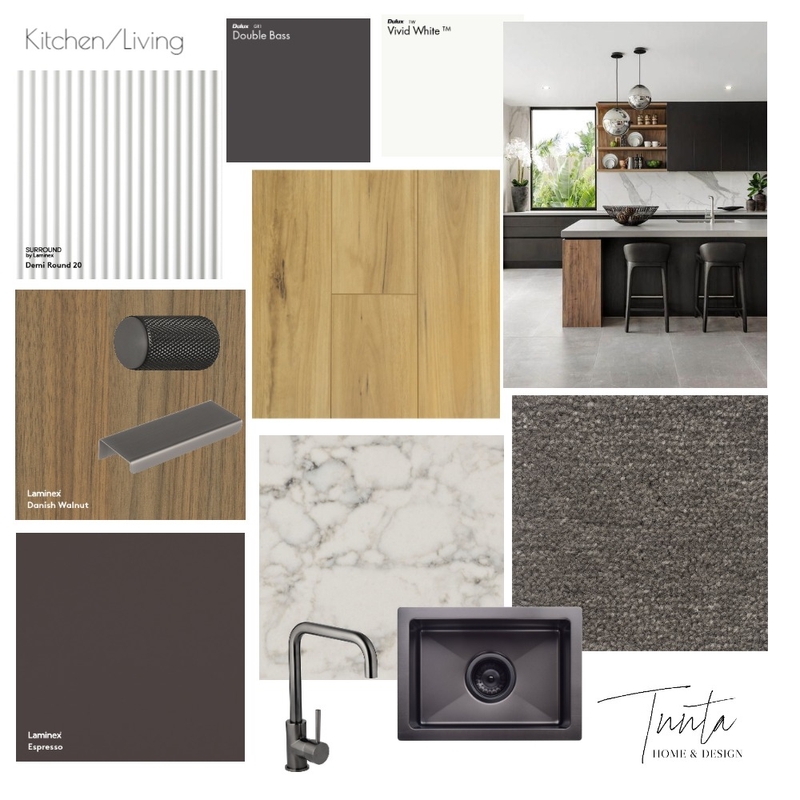 Kitchen Dark Mood Board by Samantha Tuuta on Style Sourcebook