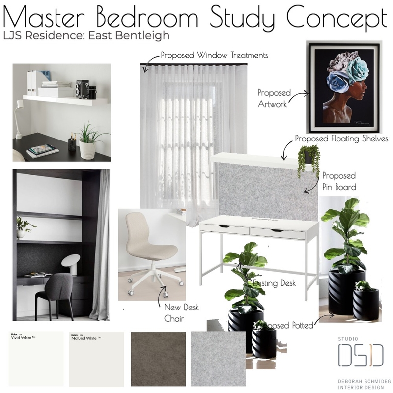 MasterBed Study Mood Board by DSID on Style Sourcebook