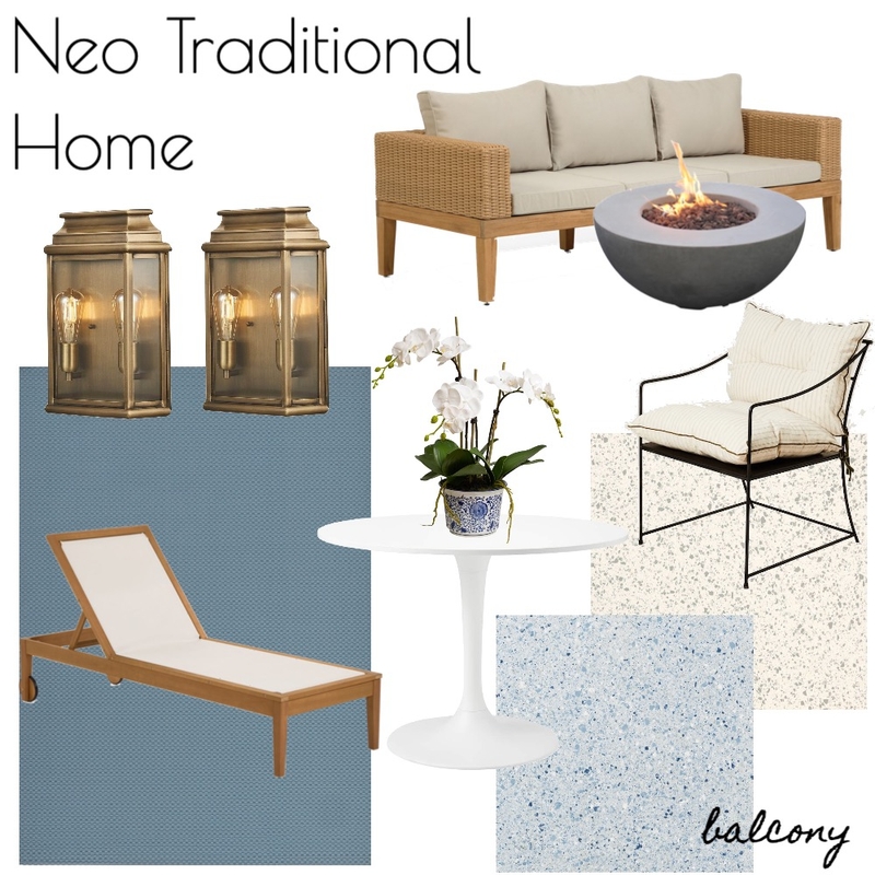 NEO TRAD HOME - Primary Bedroom Balcony Mood Board by RLInteriors on Style Sourcebook