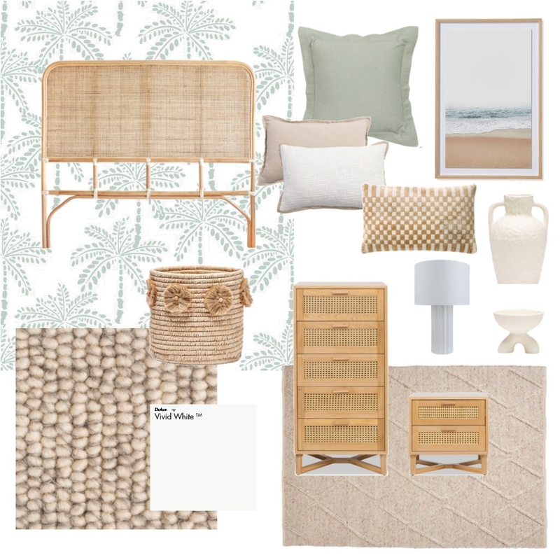 Sage / Tropical Bedroom Mood Board by Rebecca Sore on Style Sourcebook