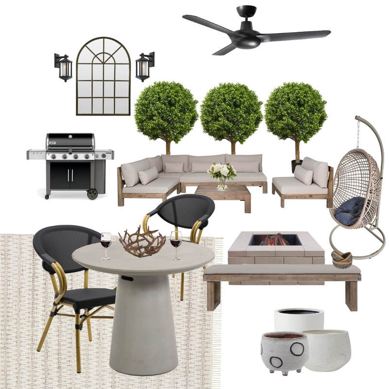 outdoor dining Interior Design Mood Board by ZIINK Interiors