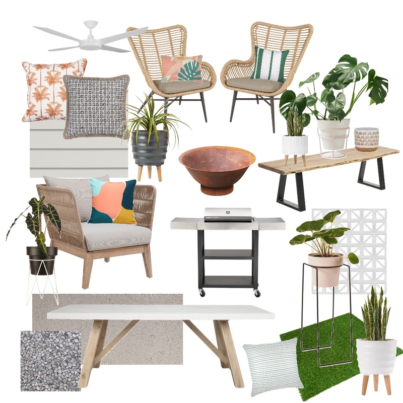 Baranduda backyard Interior Design Mood Board by Felicite