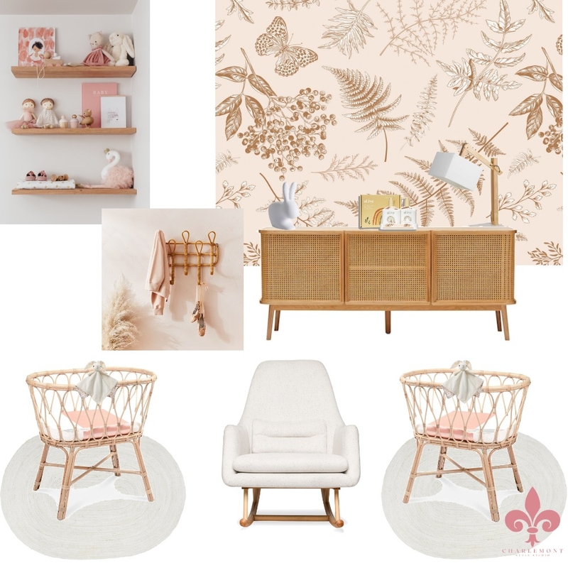 Twin Girls Nursery Mood Board by Charlemont Style Studio on Style Sourcebook
