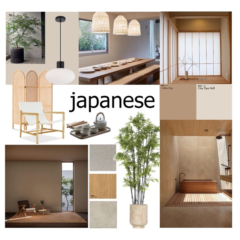Japanese Mood Board by Peak Projects on Style Sourcebook