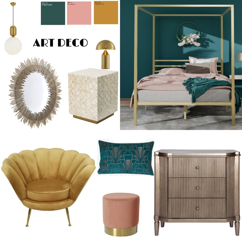 Art Deco Mood Board by Maria Cursaro on Style Sourcebook