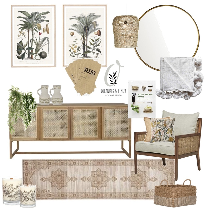 Tropicana Mood Board by Rhiannon Lee, Oleander & Finch Interiors on Style Sourcebook