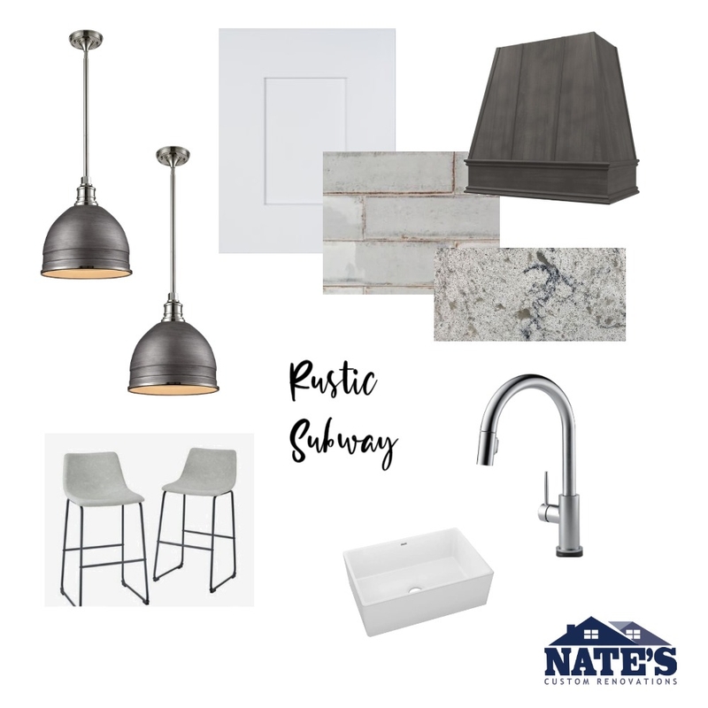 rustic subway Interior Design Mood Board by lincolnrenovations