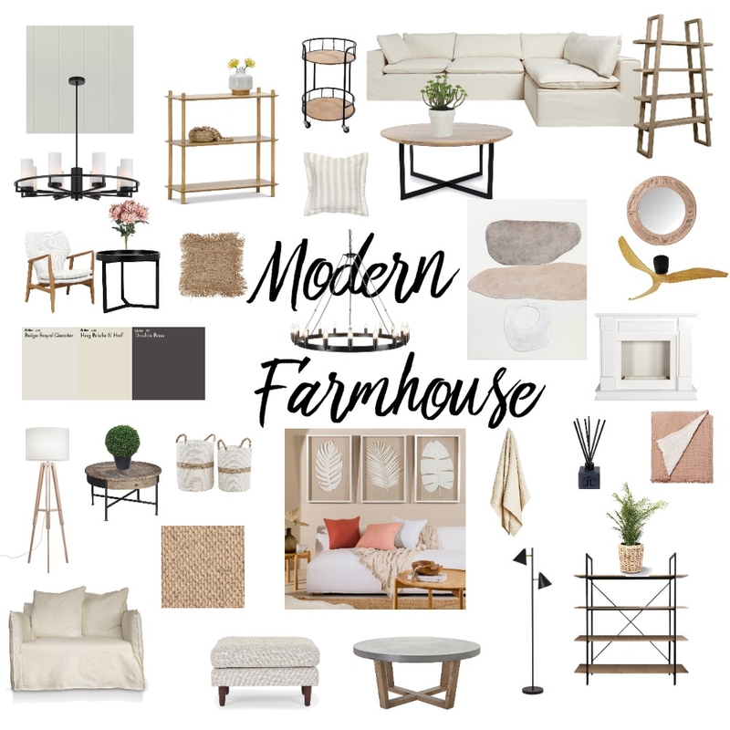 modern farmhouse mood board Mood Board by zeamartin on Style Sourcebook