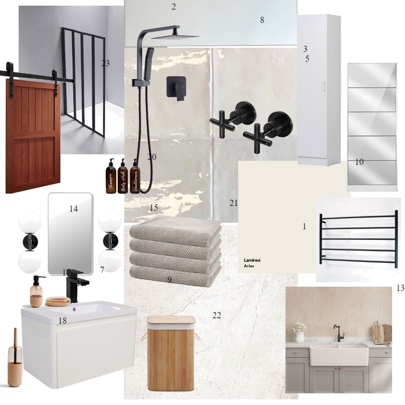 Bathroom Laundry Mood Board by DOSE Interiors - Melbourne Interior Design on Style Sourcebook