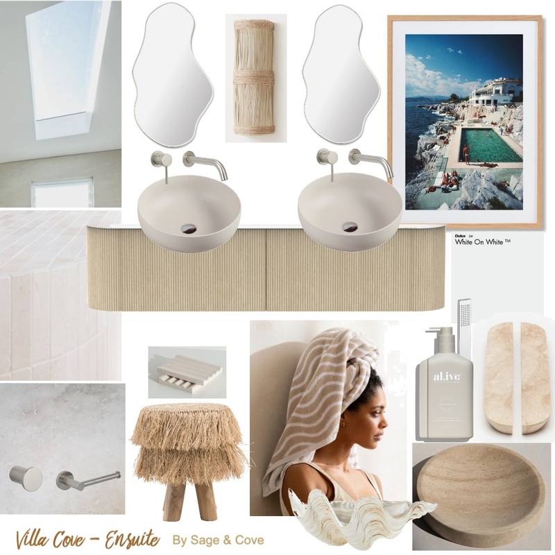 VILLA COVE - Ensuite Mood Board by Sage & Cove Interiors on Style Sourcebook
