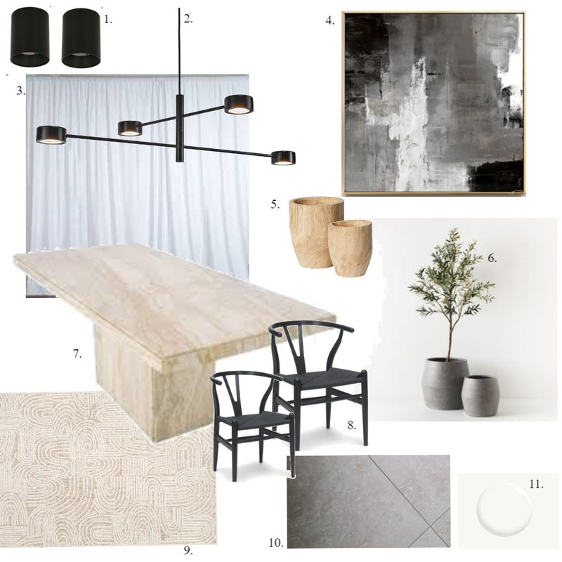 JOES HOUSE SAMPLE BOARD DINING Mood Board by teresa arena on Style Sourcebook
