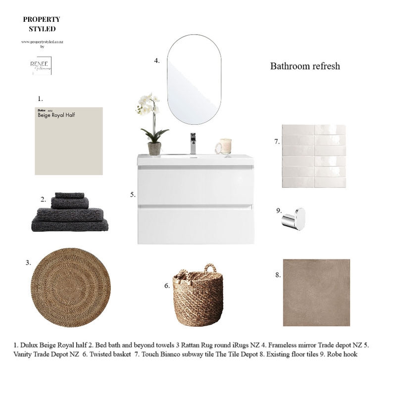 Bathroom refresh Mood Board by Renee Interiors on Style Sourcebook