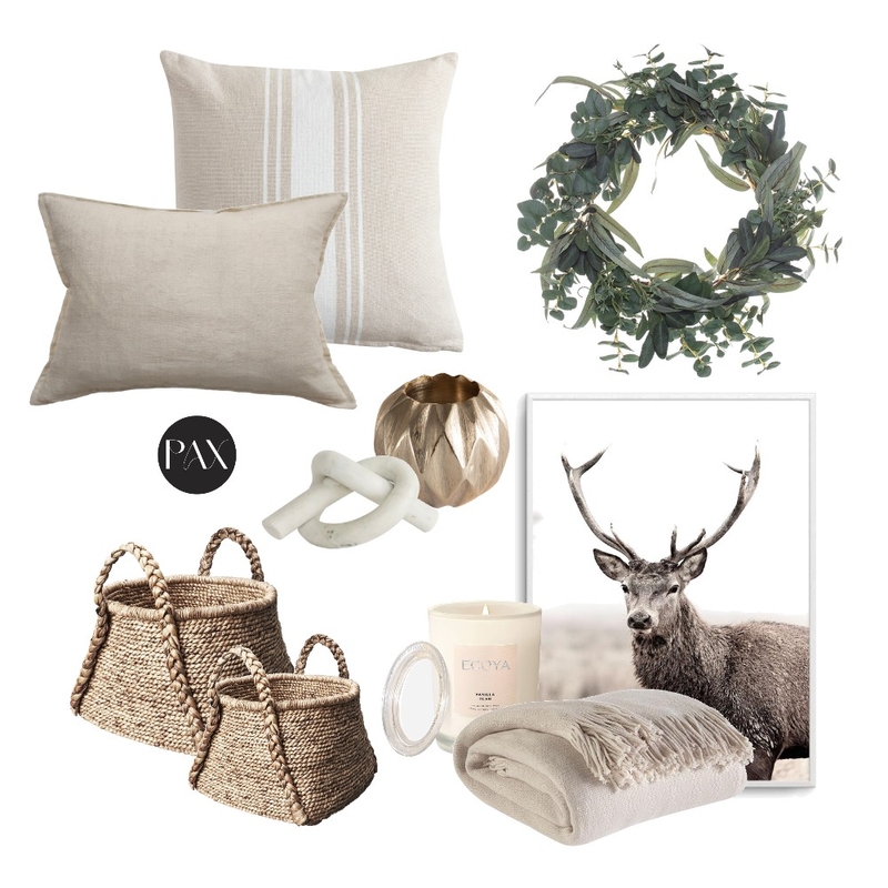 Christmas/Winter Vibe Interior Design Mood Board by PAX Interior Design