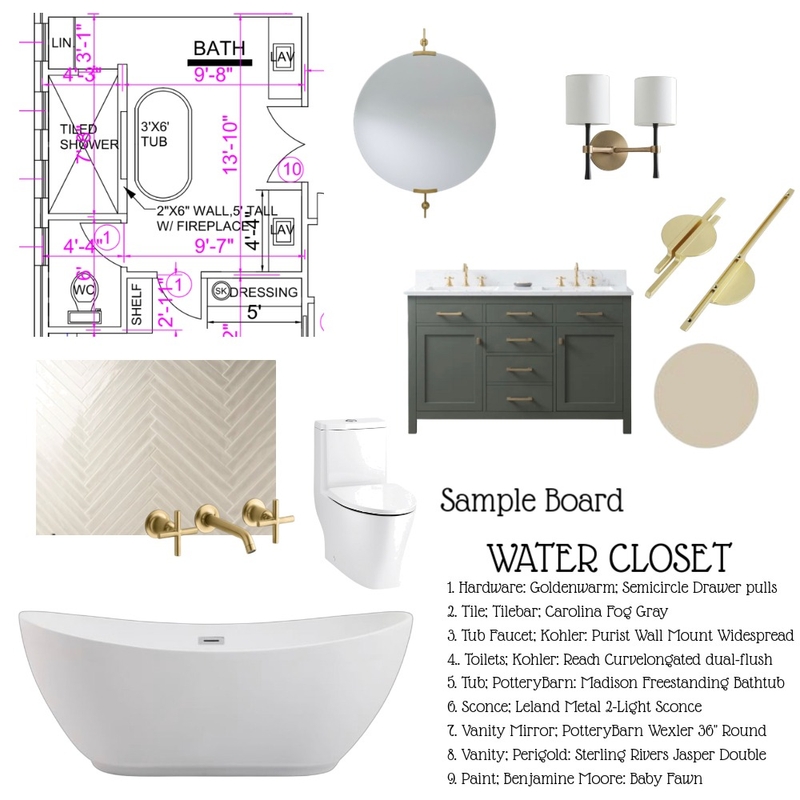 bath Mood Board by mwicker1 on Style Sourcebook