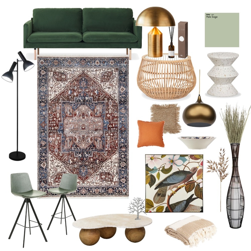 Heriz Hazelnut Mood Board by Rug Culture on Style Sourcebook
